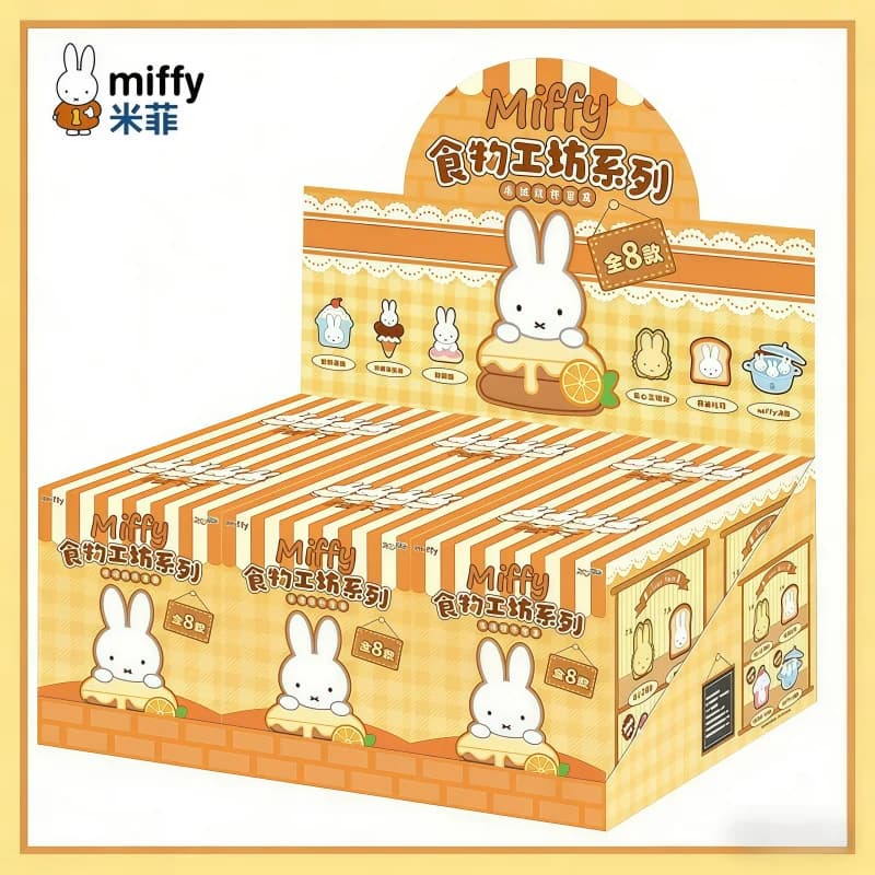Miffy Peluche da Appendere, Blind Box Food Workshop, Statuetta da Collezione, Simpatico Coniglietto, Ciondolo, Serie Regalo, Ornamenti