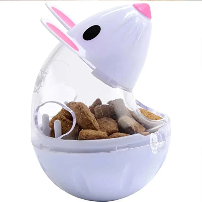 Giocattolo per gatti Mouse Cibo Rolling Perdite Dispenser Ciotola Alimentatore per animali domestici Giocare Formazione Giocattoli divertenti per gatti Gattino Gatti Giocattolo Forniture per animali domestici