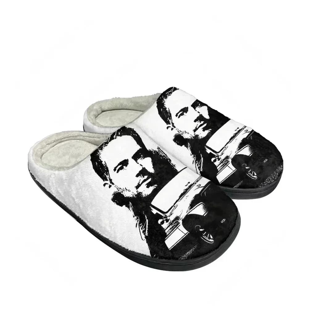 Pantofole alla Moda Fast and Furious in Cotone Personalizzate per Uomo, Donna e Adolescenti, Scarpe Casual in Peluche Calde e Confortevoli