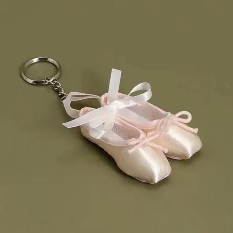 Catena Ragazza Zaino versatile Accessori Borsa Portachiavi Pendenti Regalo di compleanno Decor Chiave carina e divertente per scarpe da balletto rosa