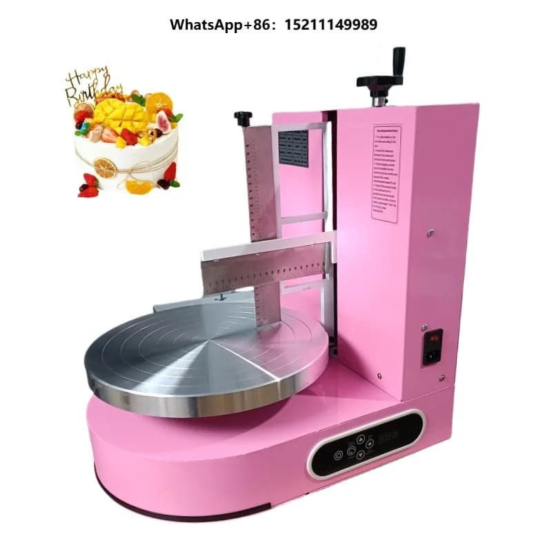 Baking Tool With 36cm Aluminium Alloy Turntable Premium Quality Automatic Cake Spreading Smoothing Machine