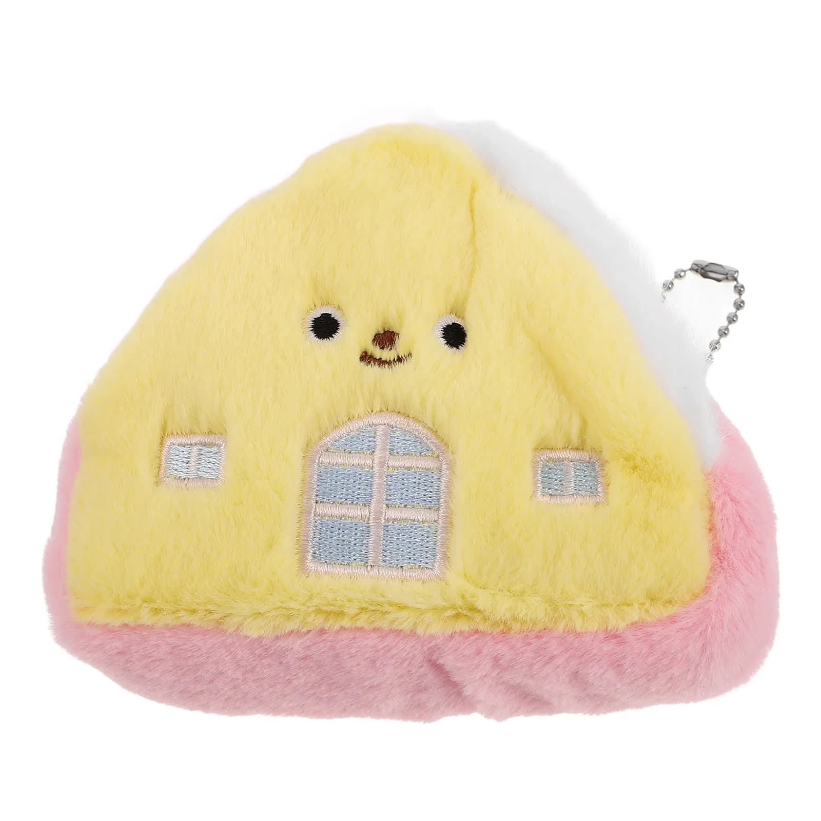 Adorabile Mini Portamonete a Forma di Casa, Portachiavi Morbido per Ragazze Adolescenti, Piccola Borsa per Monete, Auricolari, Cavi, Borsa per Zaino e Borsetta