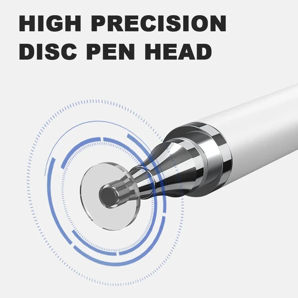 2 In 1 Universal Capacitive Stylus Pen Touch Screen Drawing Pencil Compatible With iPhone iPad Samsung Android Tablets Mobile Phones Touch Screen Pen 2.