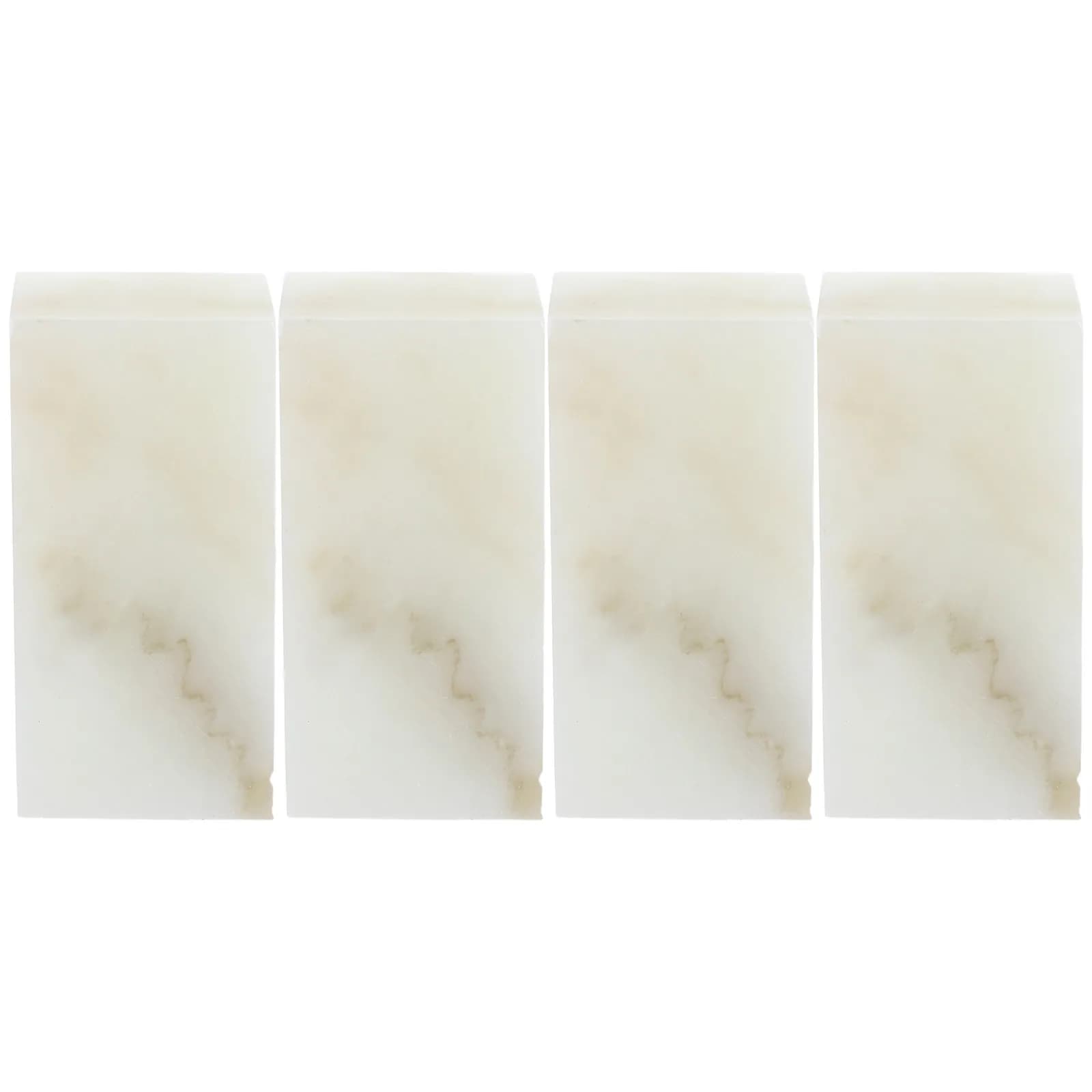 4Pcs Guangxi Stone Seal Carving Set Chinese Stone Seal Blank Easy Carving for DIY Painting Calligraphy Stamp Craft