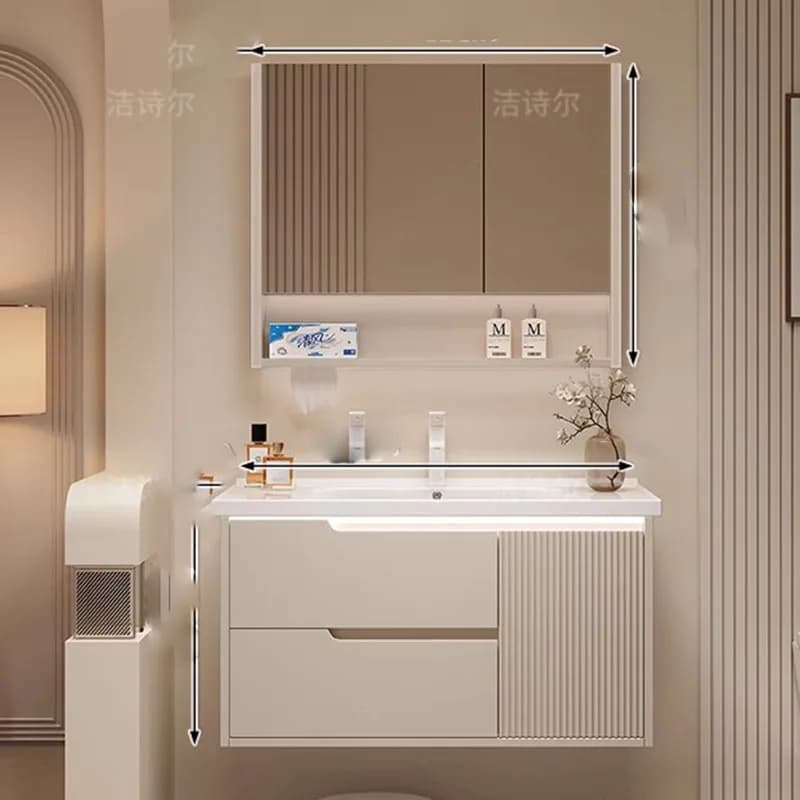Display Organizer Armadietto da bagno Scaffali portaoggetti Divisori per WC Cassetti per armadi moderni di lusso Mobili per hotel Gabinete