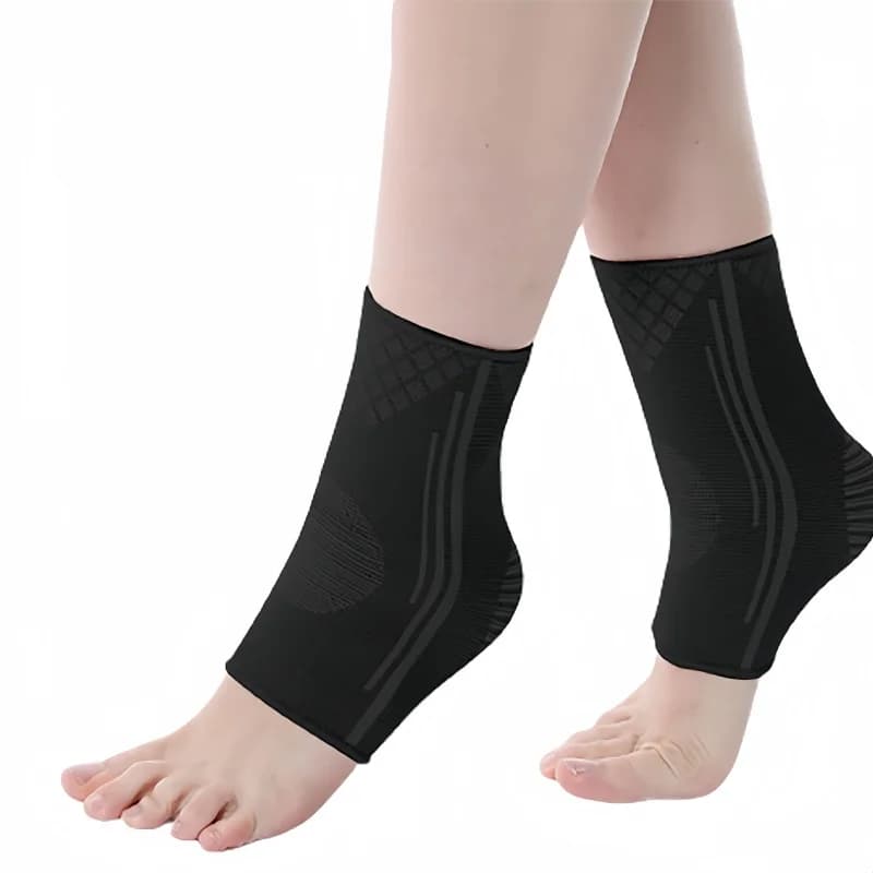2PCS Supporto per manica di compressione per tutore per caviglia per tendinite di Achille Fascite plantare Dolore articolare Gonfiore Spurs sul tallone Recupero
