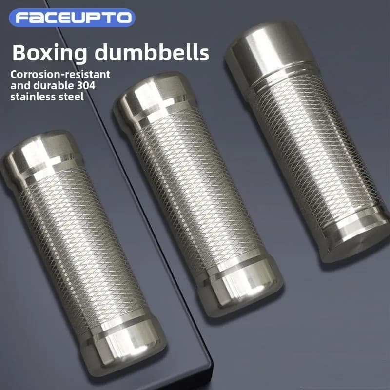 New Stainless Steel Airstrike Handbell Boxing Speed Boxing Dumbbell Fitness Sports Weight-bearing Endurance Training