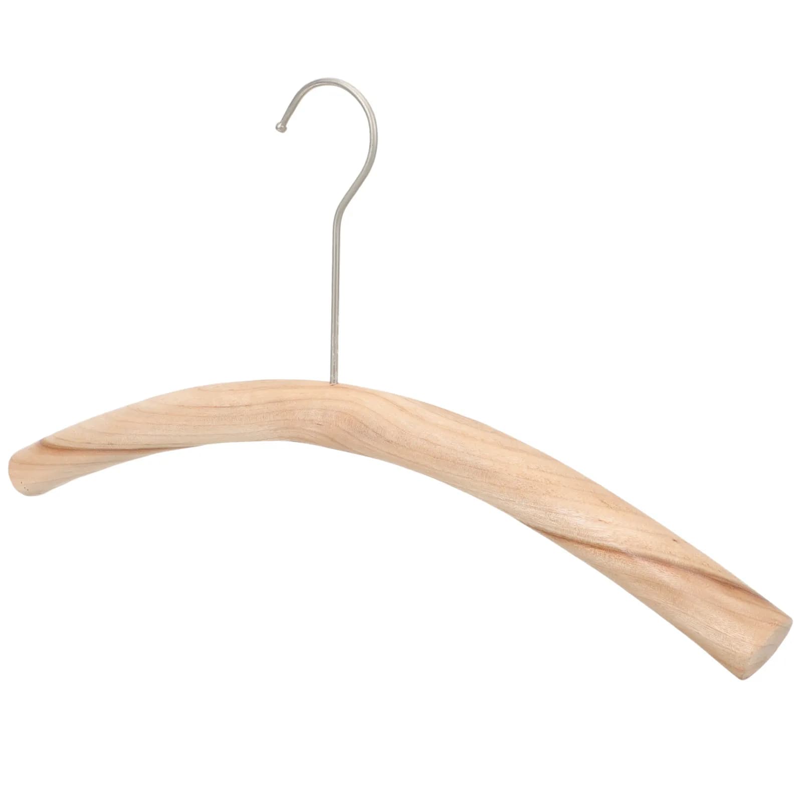 Appendiabiti in Legno Massello Premium con Venature Naturali, Robusti per Armadio, Asciugatura di Cappotti, Gonne, Pantaloni, Uso Domestico