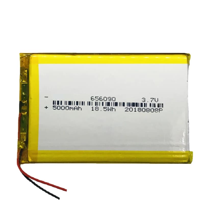 Batteria ai polimeri di litio 656090 5000mAh 3.7V per power bank, purificatore d'aria, scaldamani, tablet PC, batterie ricaricabili ai polimeri di litio