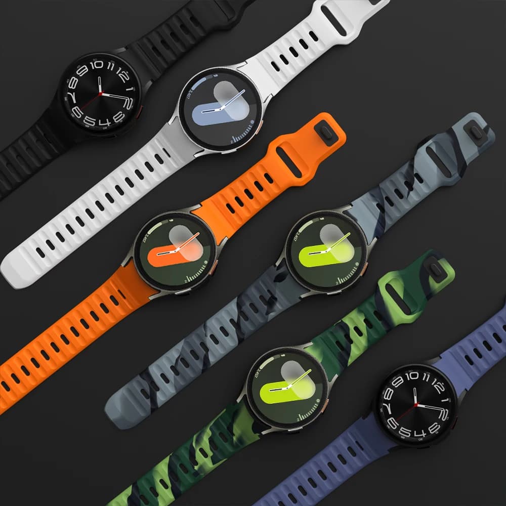 Per Samsung Galaxy Watch 7 Band FE 6 4 Classic 5 pro 44mm 40mm smart watch Bracciale sportivo in silicone correa Galaxy Watch 7 cinturino