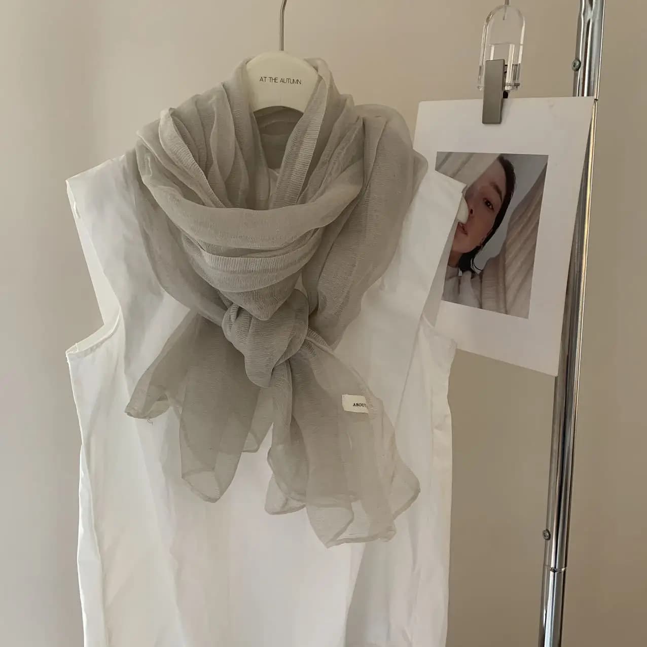 Beige Cotton Linen Shawl Thin Desert Scarf Breathable Sun Protection Wrap Versatile Ladies Scarf for Travel Outdoor