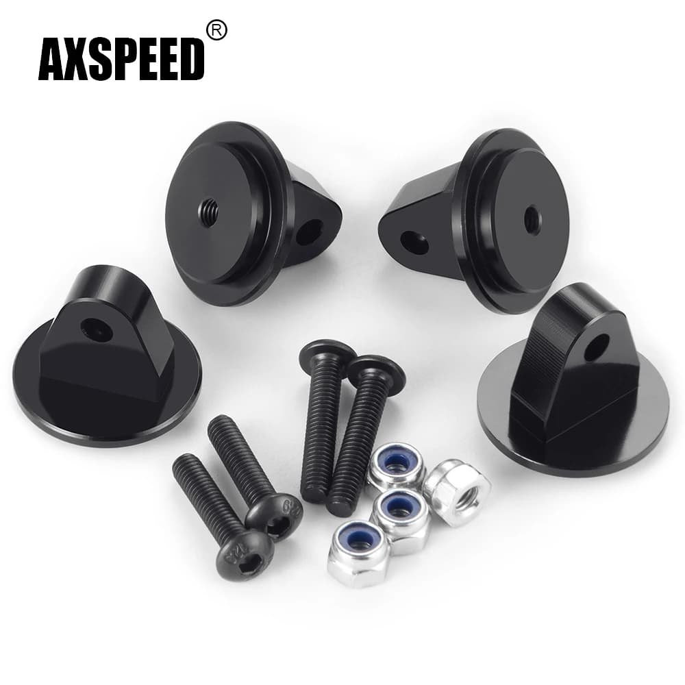 AXSPEED Fermi a Molla in Lega di Alluminio Tazze Ammortizzatori per Tamiya Lunch Box CW-01 1/12 RC Auto Monster Truck Parti di Aggiornamento