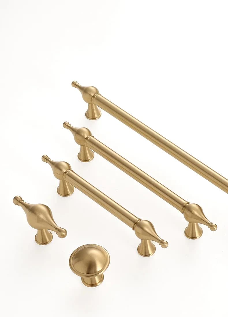 160 192 224mm Moda Lusso Retro Oro Argento Ottone antico Armadio Maniglia per porta dell'armadio Cassetto in rame massiccio della manopola dell'armadio