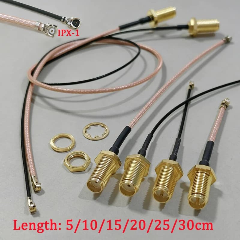 Cavo di Prolunga per Antenna WiFi 1PC SMA Femmina Bulkhead a Connettore IPX-1 U.FL RG178 1.13mm 5/10/15/20/25/30cm