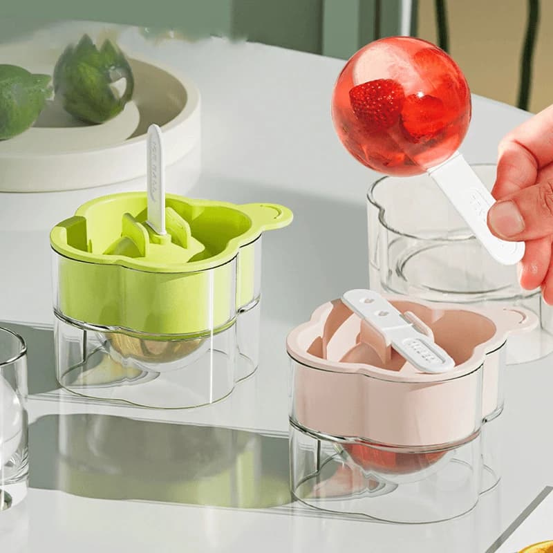 Stampo per gelato Stampo per ghiaccioli in silicone Stampo per palline di ghiaccio fai-da-te Stampi Gadget da cucina