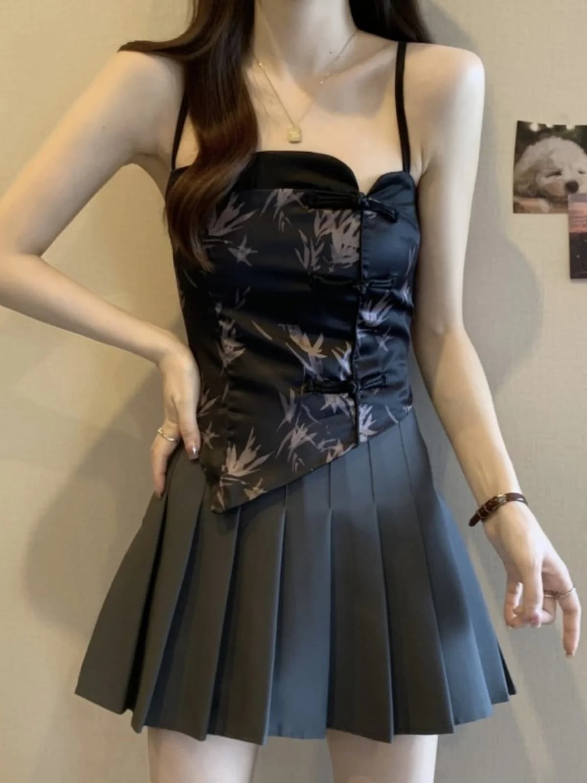 New Asymmetrical Women's Chinese Style vest, Head of Summer Plus Sizes, Irregular Tops that Hide the Bread, from Match with the Interior Top