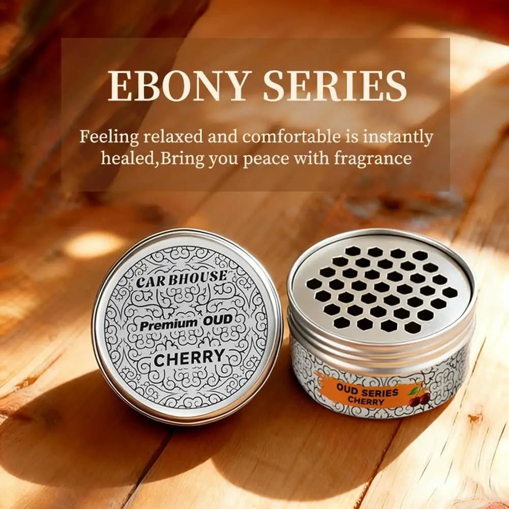 Deodorante per aromaterapia solido per auto Blocchi di legno per auto a lunga durata Profumo in scatola Blocco di legno Diffusione di oli essenziali