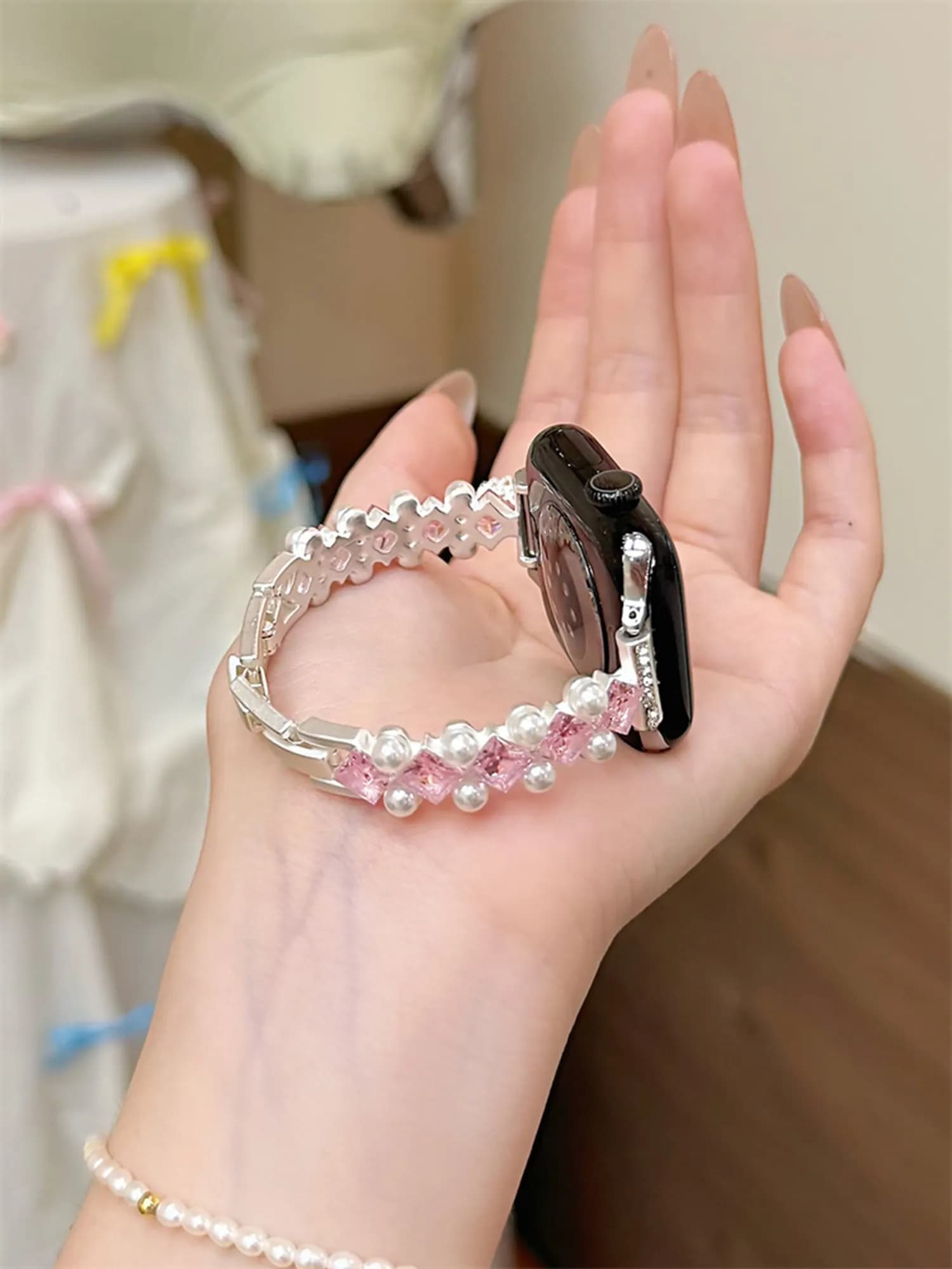 Nice Unique Sparkling metal strap For Apple Watch band women Series S11/10/7/6/5/9 40mm 41mm 42mm 44mm 45mm 46mm Strap