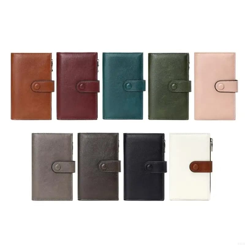 Portafoglio da donna Portafoglio con blocco Rfid in pelle PU Portafoglio con pochette a tre ante Porta carte Pochette da donna