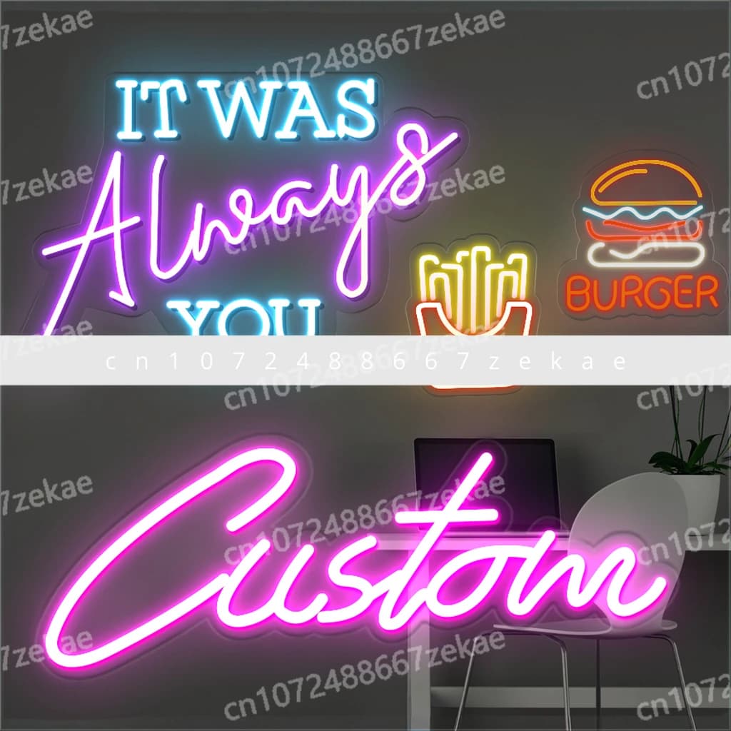 Diodo emettitore di luce personalizzato Insegne con nome al neon Insegne al neon Camera da letto Festa di compleanno Casa