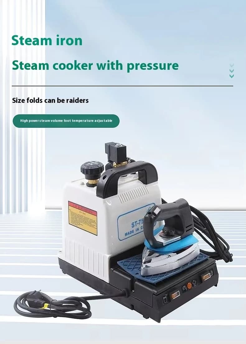 Nuova Caldaia a Vapore Industriale TEBAK in Ferro, Stiratore Elettrico per Indumenti, Stiratore Portatile Rotante da Viaggio per Vestiti