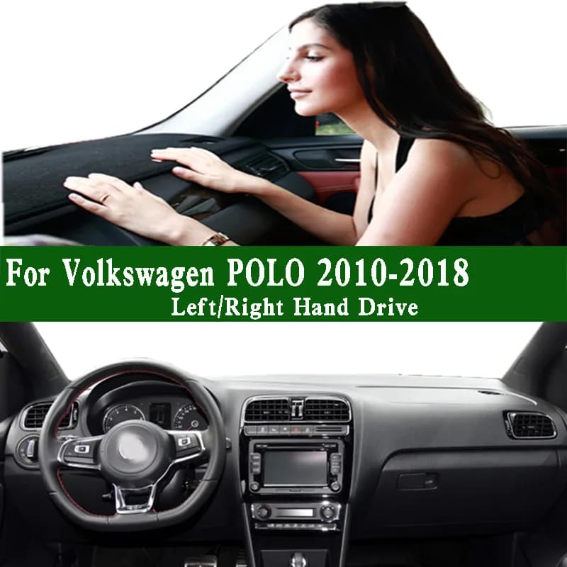 Per Volkswagen VW Cross Polo 6R 9J6 2010-18 Dash Zerbino Cruscotto Copertura Pannello strumenti Protezione solare Protettiva Anti-sporco Pad