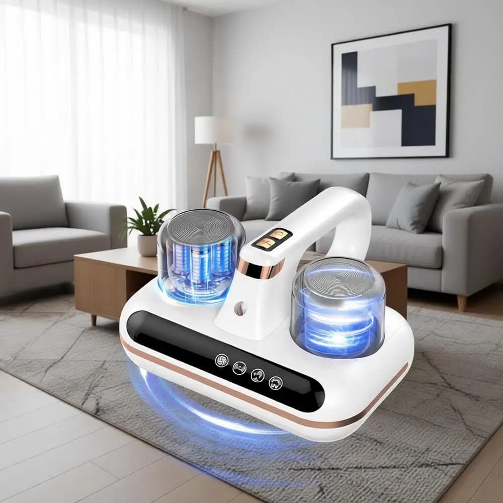 Aspirapolvere Senza Fili 5-in-1, Alimentato da Luce UV-C e UltraTechnology, Aspirazione 16Kpa, Bassa Rumorosità, Adatto per Polvere, Peli di Animali Domestici