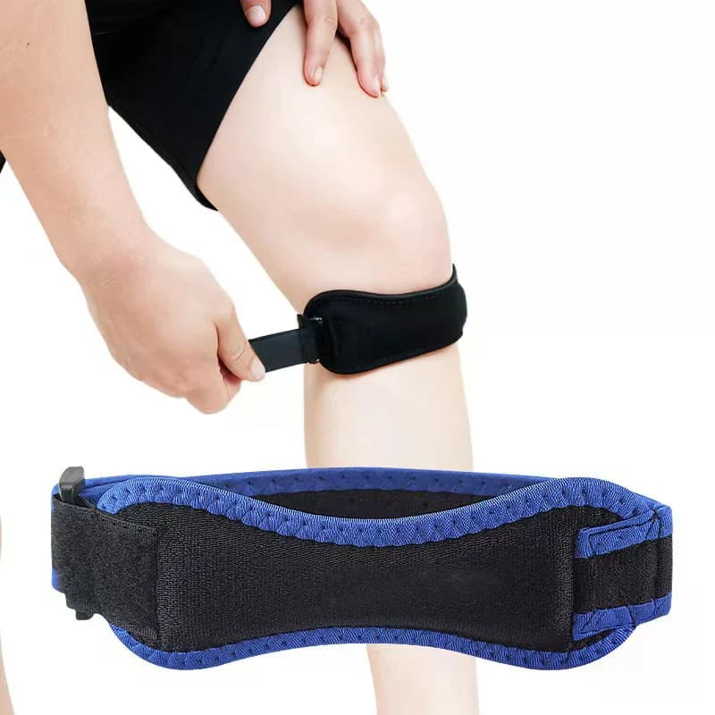 Supporto per Tendine Rotulee, Fascia Regolabile per Ginocchio, Protezione con Assorbimento degli Urti, Ginocchiera Compressiva per Basket