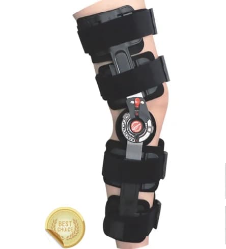 Supporto per ginocchio facile da usare Ginocchiera con cerniera Ginocchiera regolabile per ginocchio post-operatorio