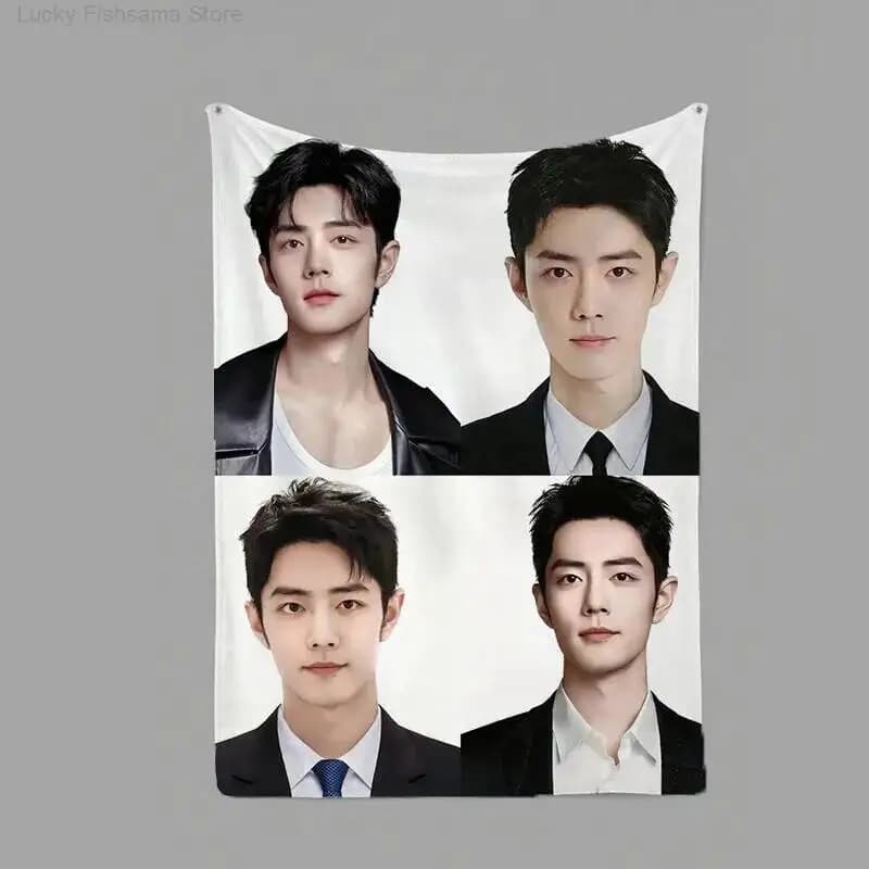 Xiao Zhan Merchandise: Blanket Sunglasses Poster Wall Sticker Birthday Gift Girls' Blanket Practical For All Seasons Fan Cos