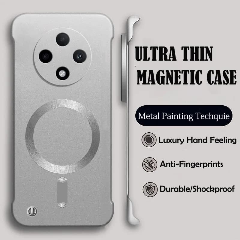 Luxury Magsafe Wireless Charge Phone Case For Realme GT Neo 2 3 3T Realme 10 11 Pro Plus PC Magnetic Bumper Protective Cover