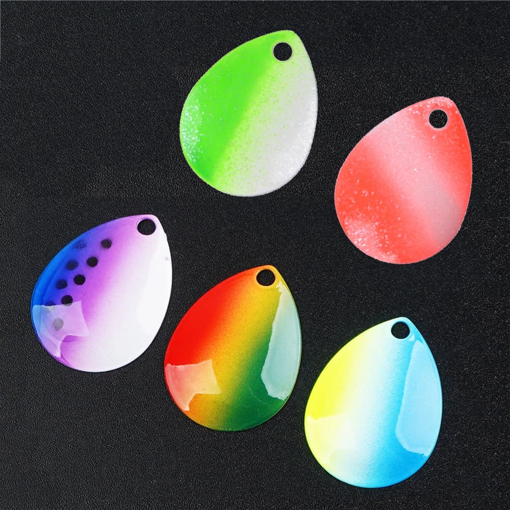 25 pz esche da pesca spinnerbait lame Willow Colorado spinner lame richiamo che fanno spinner lame Walleye rig Bass Fishing Tackle