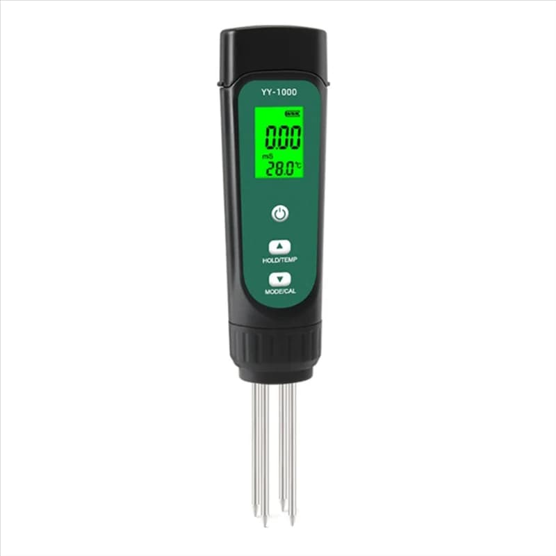 POPO YY-1000 Soil EC Temperature Meter Digital Plant Moisture Conductivity Tester Garden Laboratory Household Measuring Tool