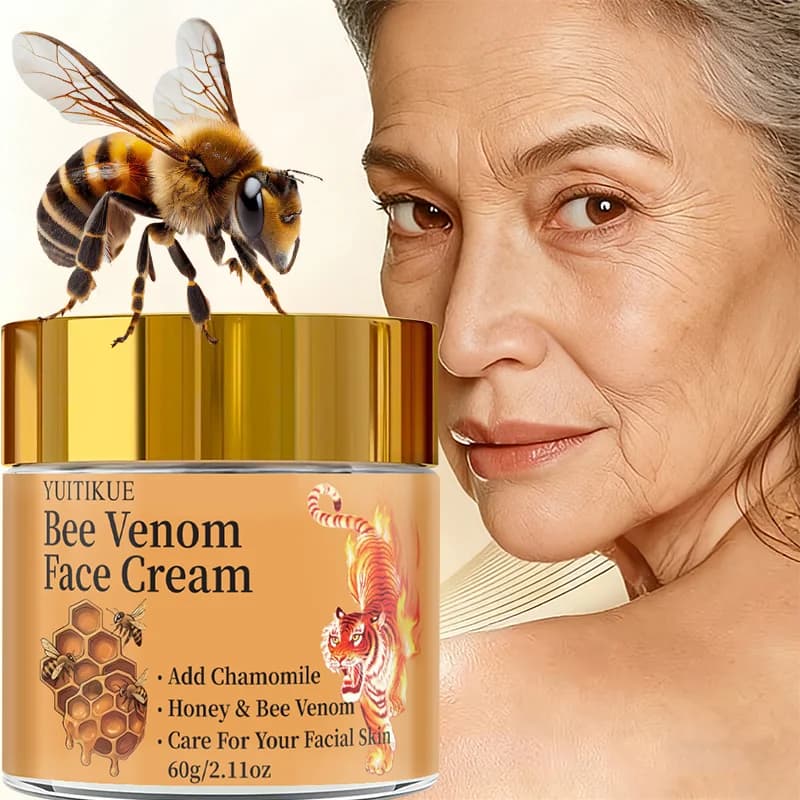Bee Venom 60g face cream - 3 Min Lift & Firm, moisturizes all skin types, with chamomile and honey, not fat