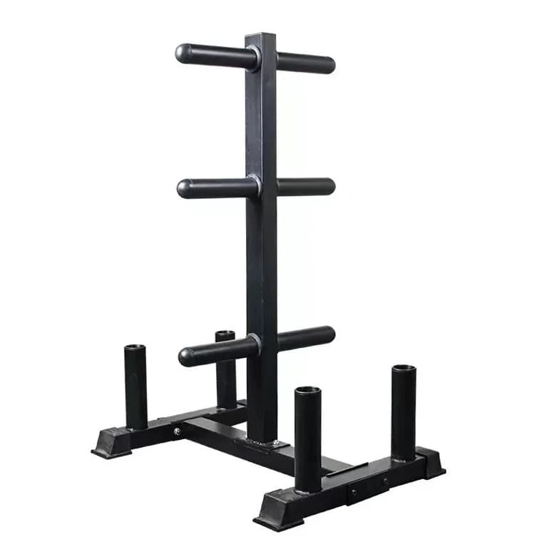 Multi-vertical rack for barbells and bumper plate, metal parts shelf with 51 mm hole