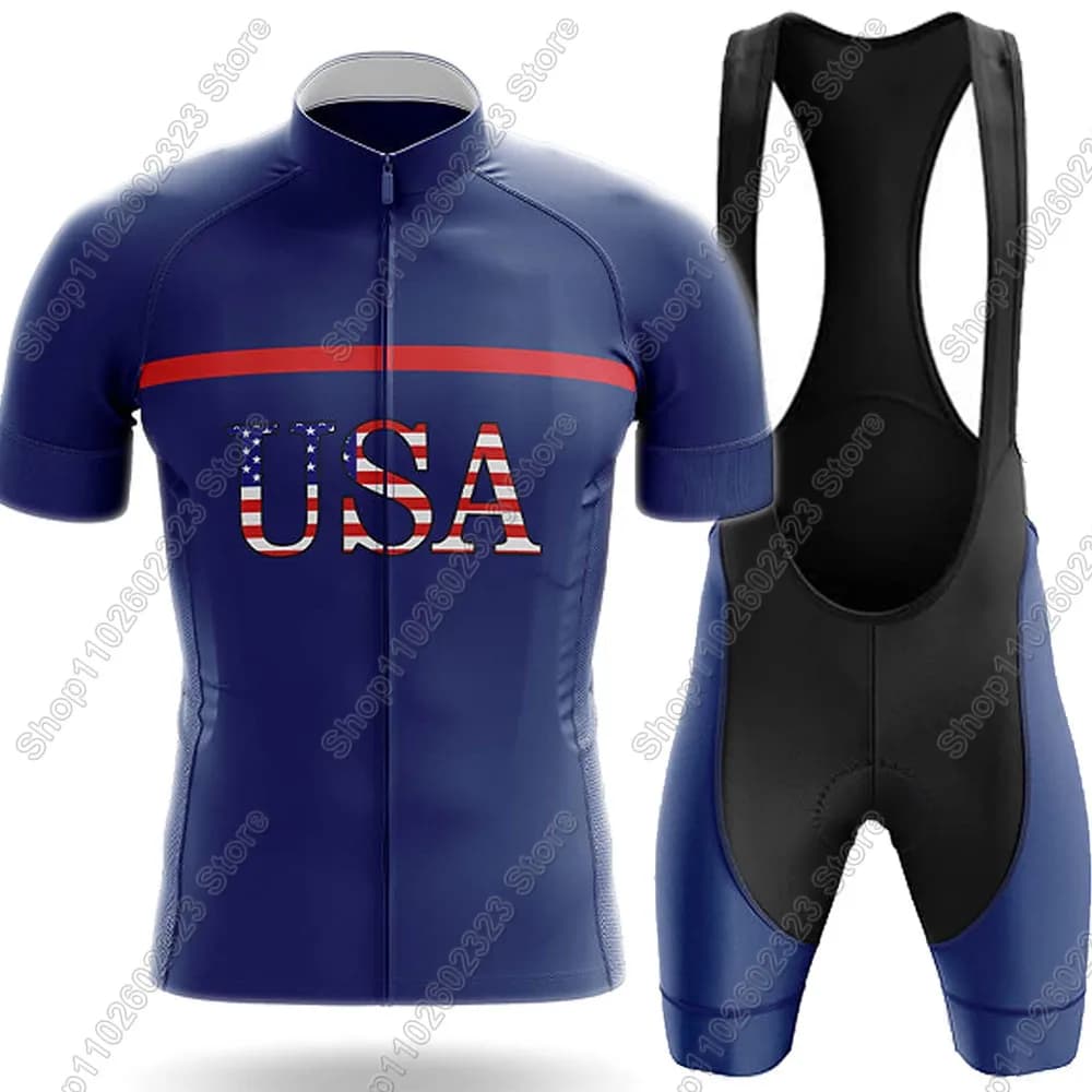 Maglia da ciclismo Make-America-Great-Again 2025 Set Abbigliamento da bicicletta Camicie da bici da strada Completo da bicicletta Pantaloncini con bretelle MTB Ropa Maillot