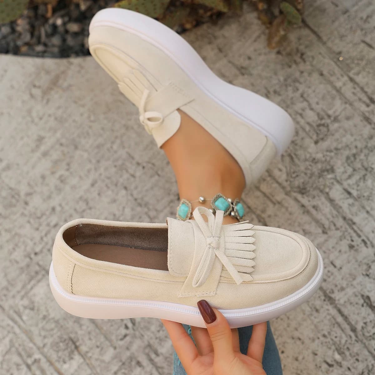 2026 New Summer Vintage Loafers Slip-On Flat Shoes for Women
