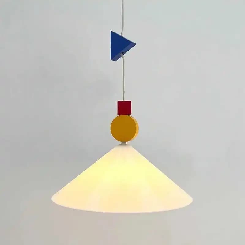 Memphis Style Block-style Metals Pendant Light Warm Light Suitable For Living Rooms Bedrooms Dining Rooms