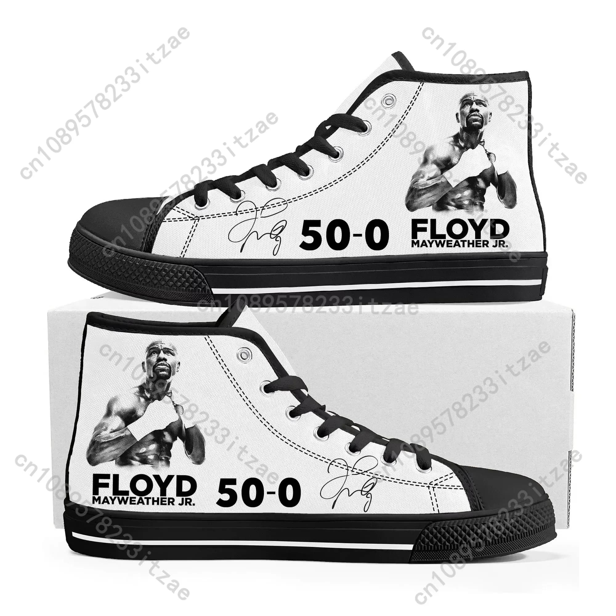 Floyd Mayweather Undefeated Boxing Champ Sneakers alte Uomo Donna Adolescente Sneaker in tela Scarpe casual su misura