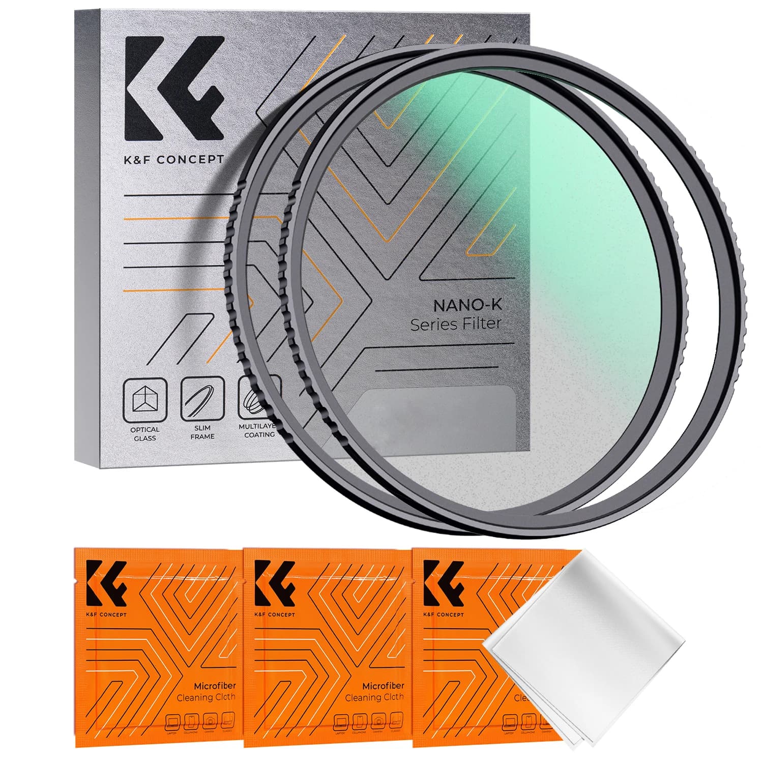 K&F CONCEPT Diffusion Filter Black 49-82mm 1 1/2 with Multicoated Filter for Photo Objectives 52mm 55mm 62mm 67mm 72mm 77mm 82mm