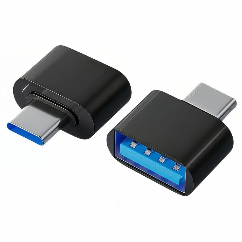 USB C to USB Adapter 4-Pack, 2-Packusb Female to Type C Male OTG Adapter, USB C Adapter Compatible with smartphone