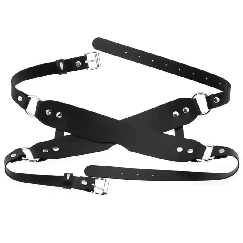 Bdsm Eye Mask Sexual Bondage Adult Game Couples Leather Sling Mask Women wearable Costumes Men Cosplay Toys Face Mask Product