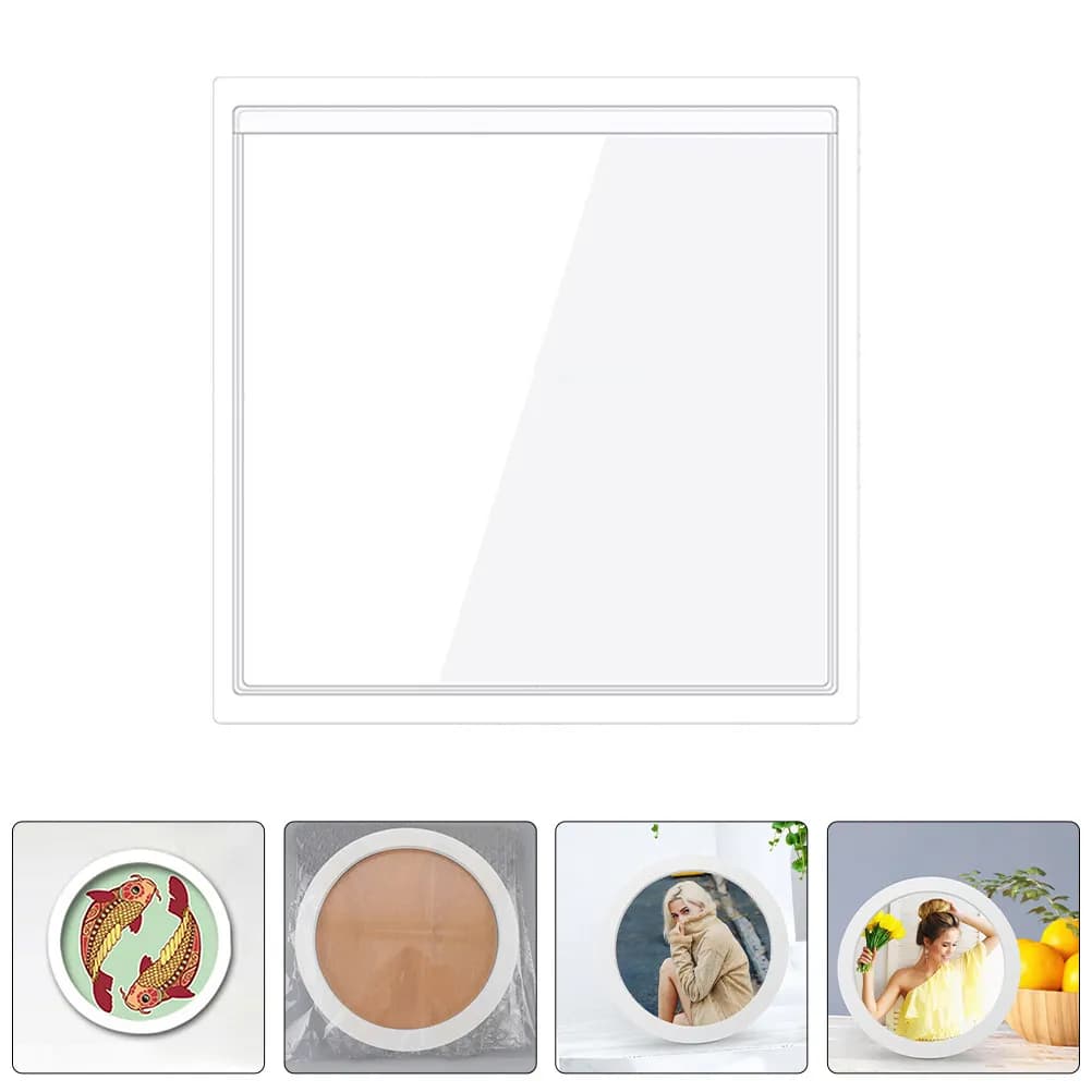 Round Wood Picture Frame Rustic Photo Frame Decorative Wall Hanging Farmhouse Home Decor Picture Frames Photo Frames