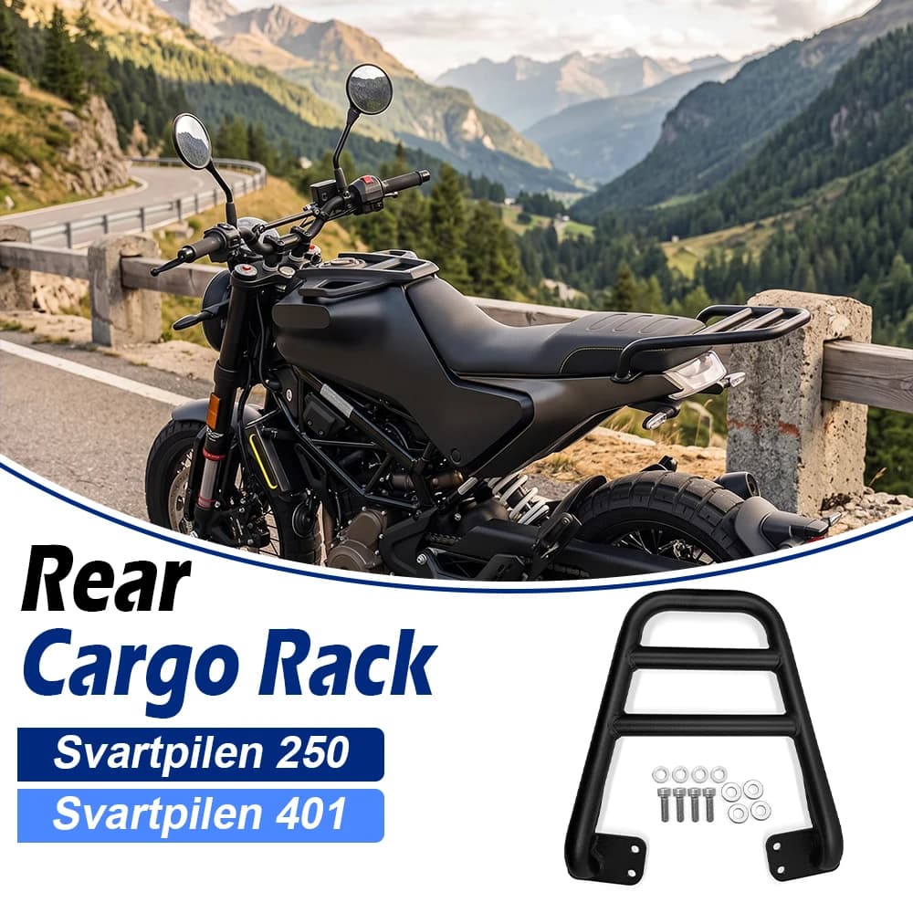 For Svartpilen 250 401 Svartpilen401 Motorcycle Rear Cargo Rack Tail Luggage Carrier Trunk Mounting Hoop Support Accessories