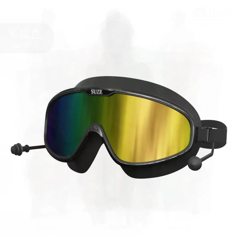 HD Dustproof Swimwear Waterproof Sub Glasses with Large Frame for Men and Women Professional Swimming Equipment in Various