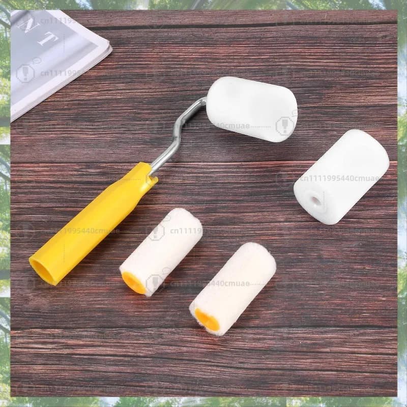 Foam Paint Roller Painting Decorating Kit 2 Inch Small Paint Roller Tray Set For Wall Painting Repair Brush