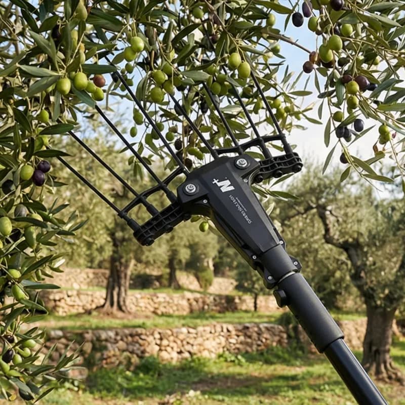 N+PLUS Advanced Electric Harvester Telescopic Handle Powerful Motor Fast Output Productivity Olive Harvest Machine