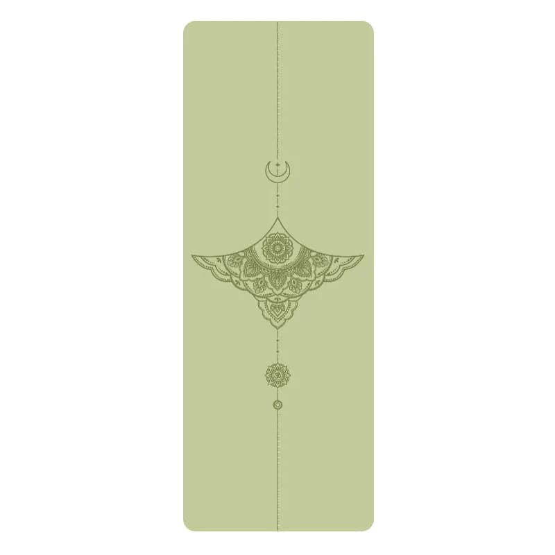 Lezyan 5mm Yoga Mat in PU Natural Rubber, Thickness, Anti-slip, for Gymnastics, Fitness and Training