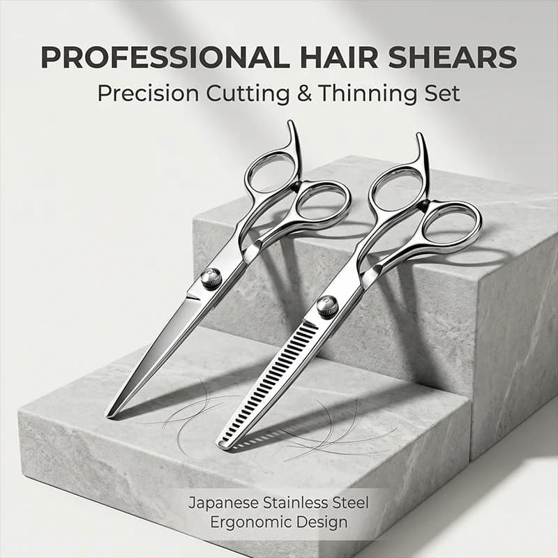Hair Scissors 6.5 Professional Hairdressing Scissors Thinning Barber Scissor Set Hair Cutting Scissors