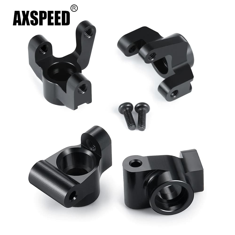 AXSPEED 2 pezzi in lega di alluminio fuso a snodo anteriore blocchi per ruote per 1/16 Mini-B 2WD RC Buggy modello di camion parti di aggiornamento
